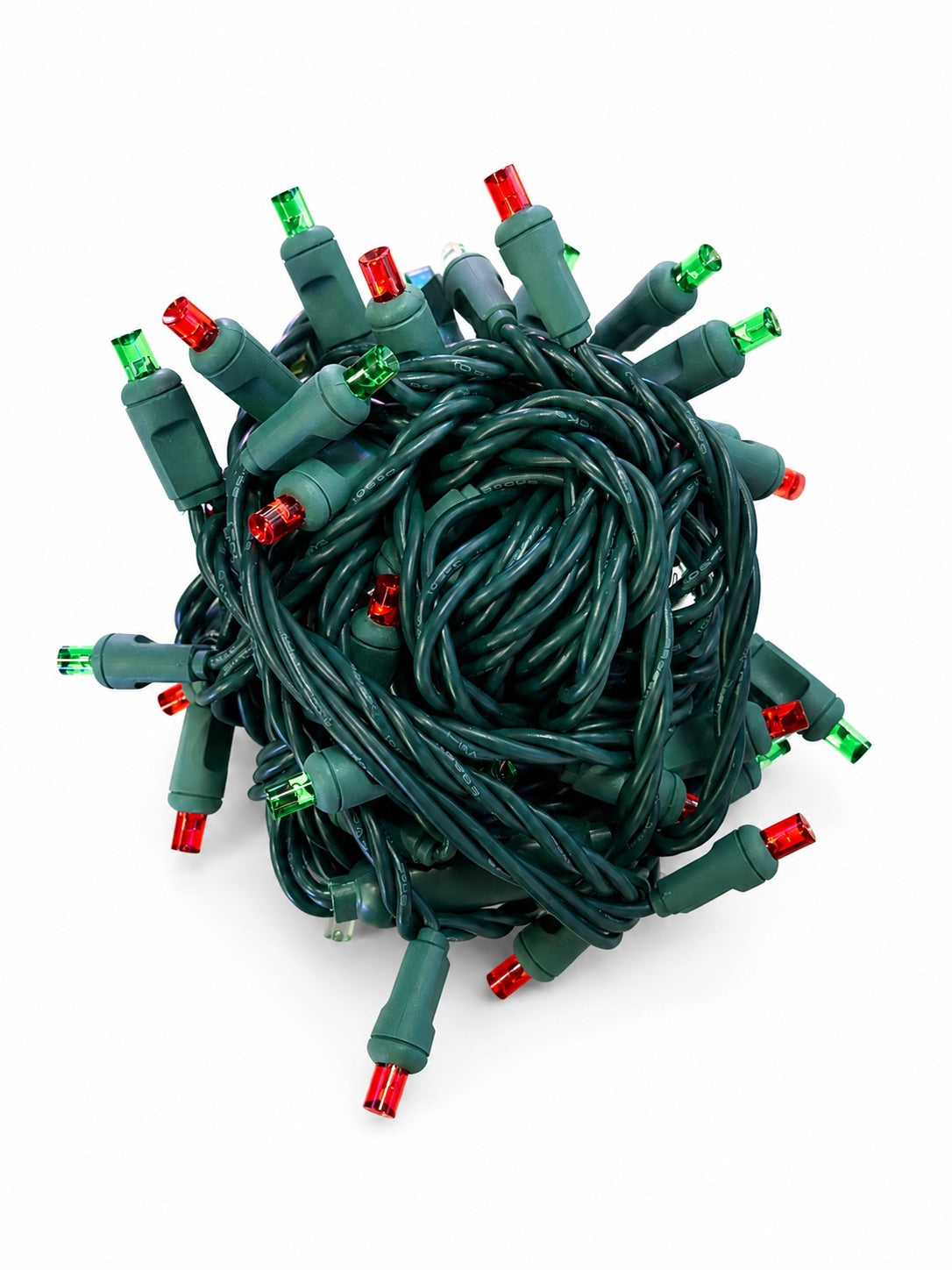 5mm Warm White/Red/Green - 70L 4" Spacing