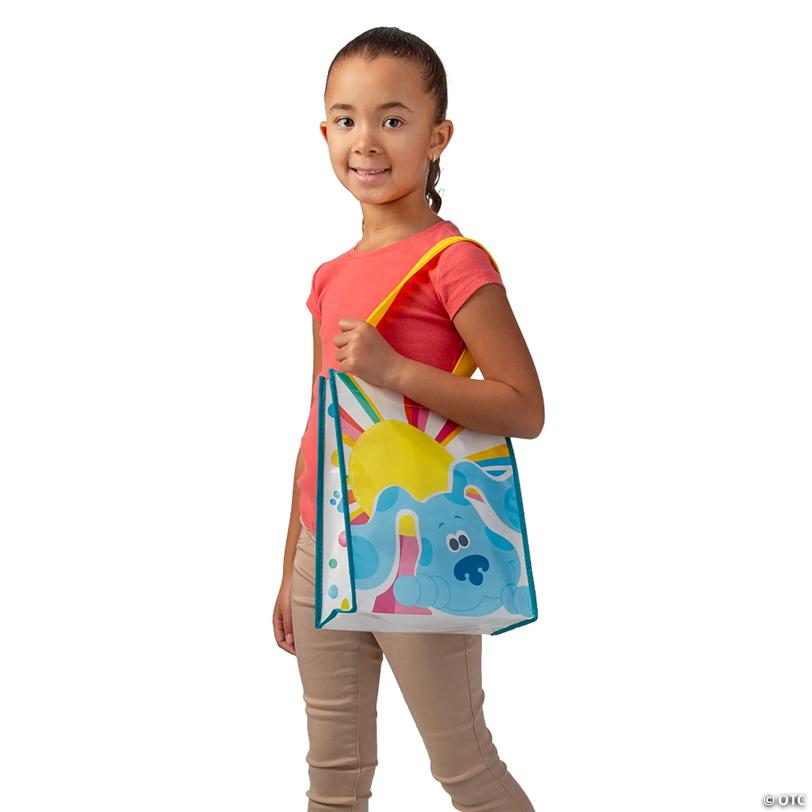 9" x 11" Medium Blue's Clues & You!™ Laminated Nonwoven Shopper Tote Bags – 12 Pc.