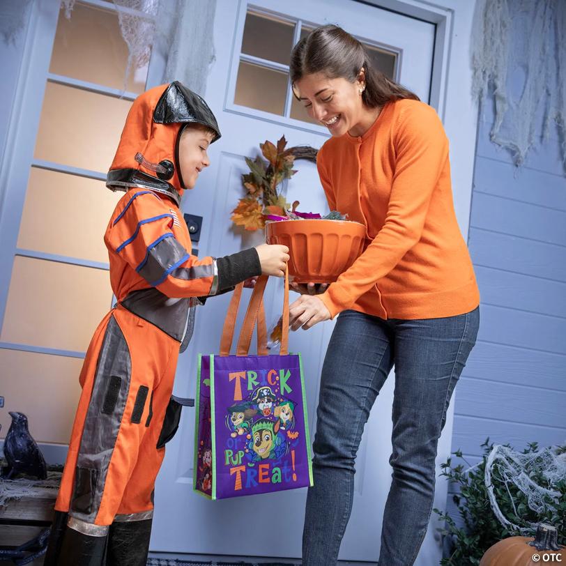 9" x 11" Medium Halloween PAW Patrol™ Character Laminated Nonwoven Shopper Tote Bags – 12 Pc.