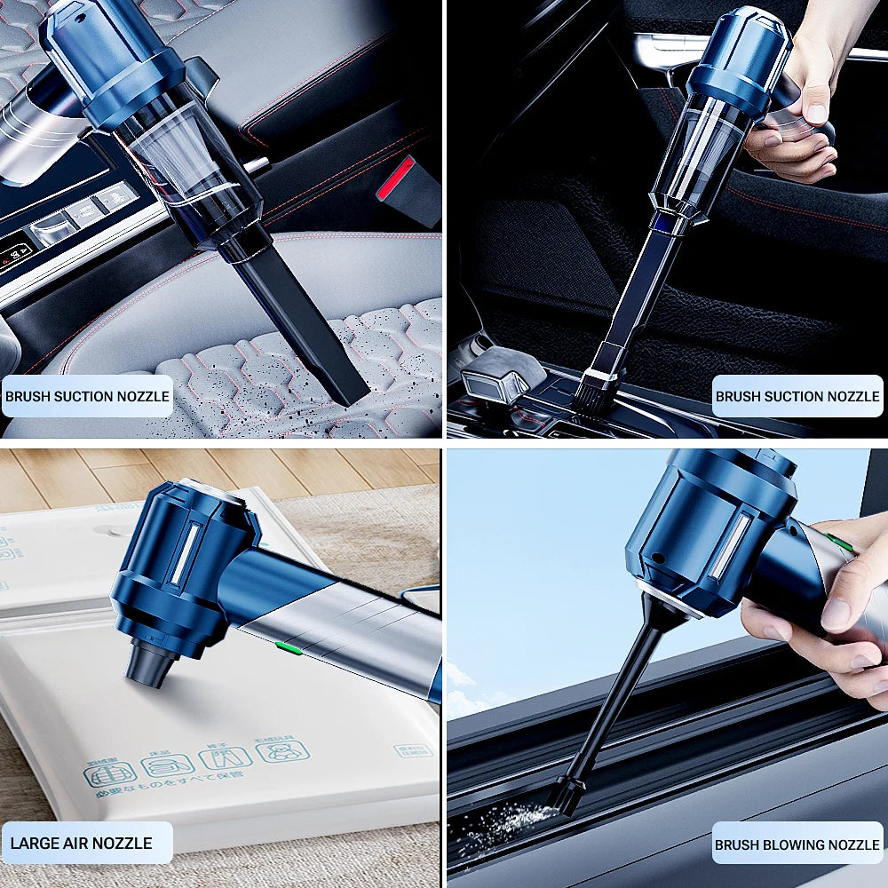 SZUK Powerful Mini Car Vacuum Cleaner 18000PA Foldable Handheld Cleaning Machine Strong Suction Portable Wireless Vacuum Cleaner