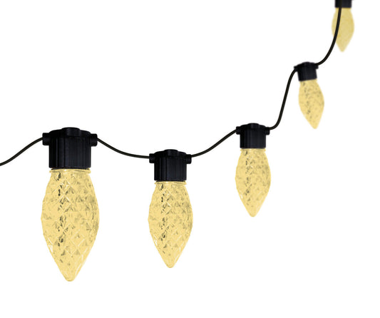 C9 Warm White 25 LED Holiday Lights