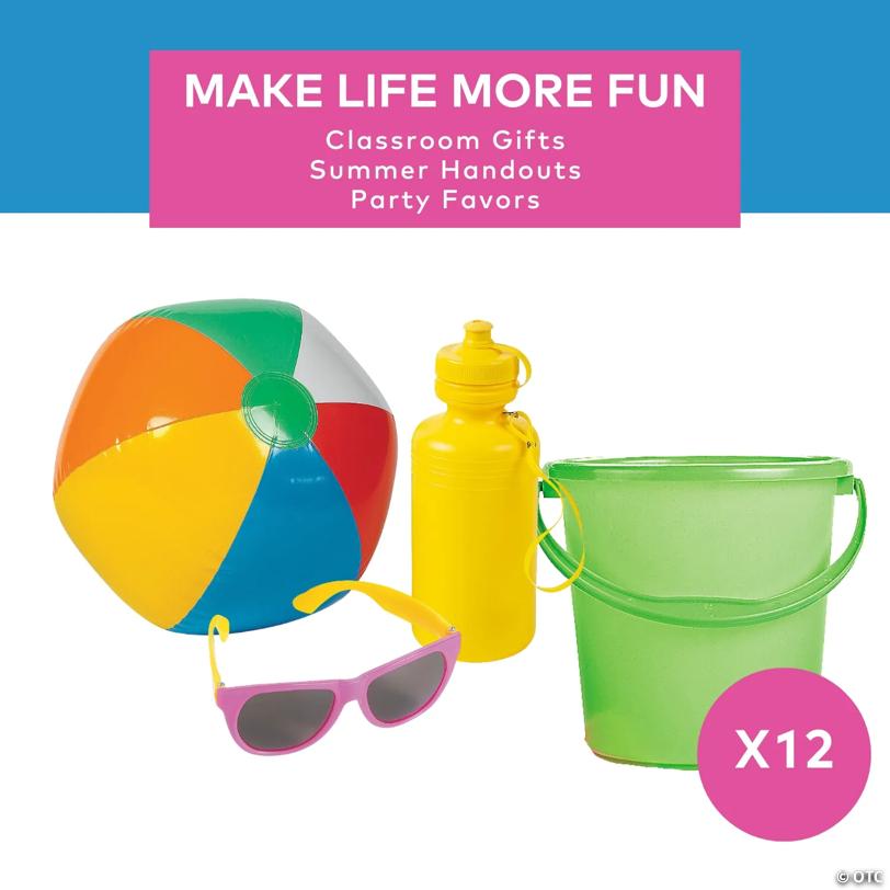 A Fun Day at the Beach Boredom Buster Handouts Kit - 48 Pcs.
