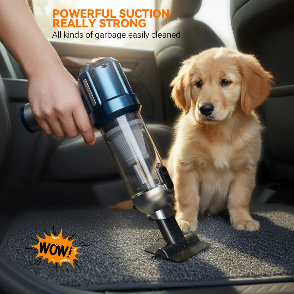 SZUK 18000PA Wireless Car Vacuum Cleaner Foldable Strong Suction Handheld Cleaning Machine Powerful Portable Mini Vacuum Cleaner