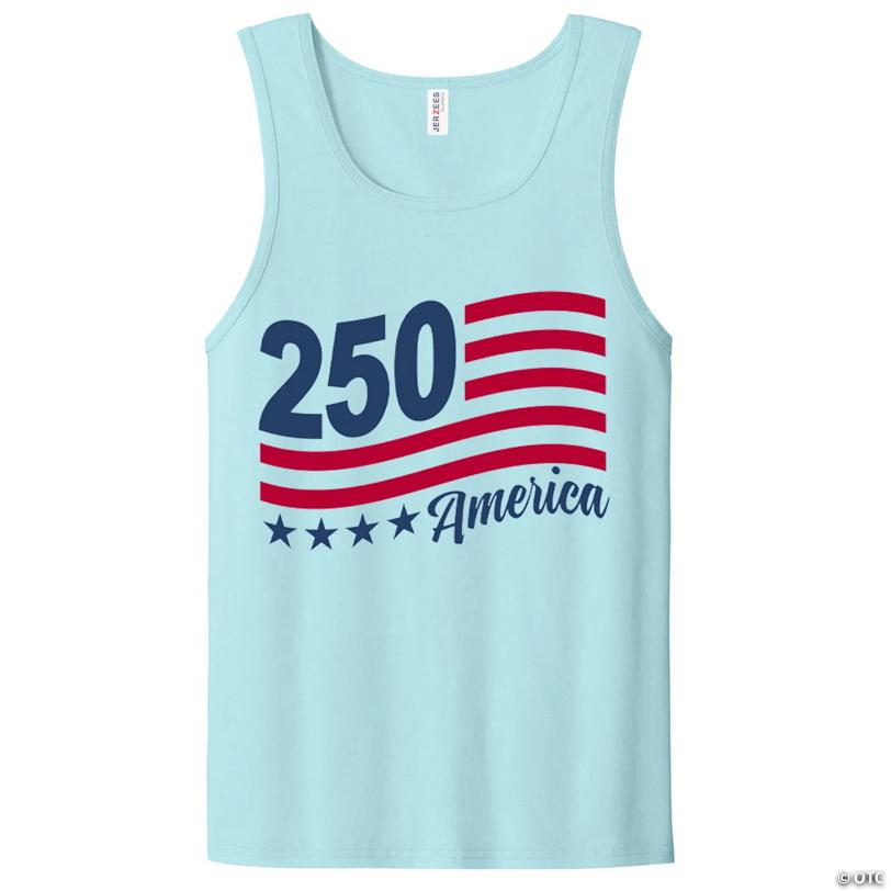 Adults 250 America Light Blue Tank Top