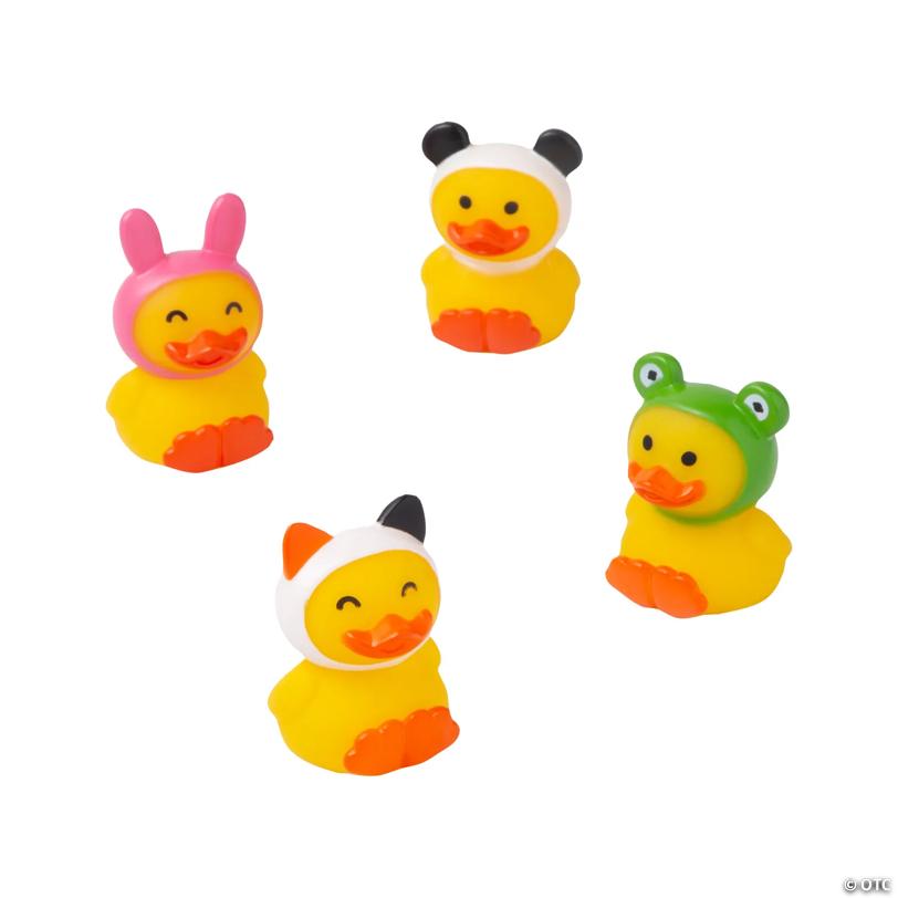 Animal Costume Rubber Ducks - 12 Pc.