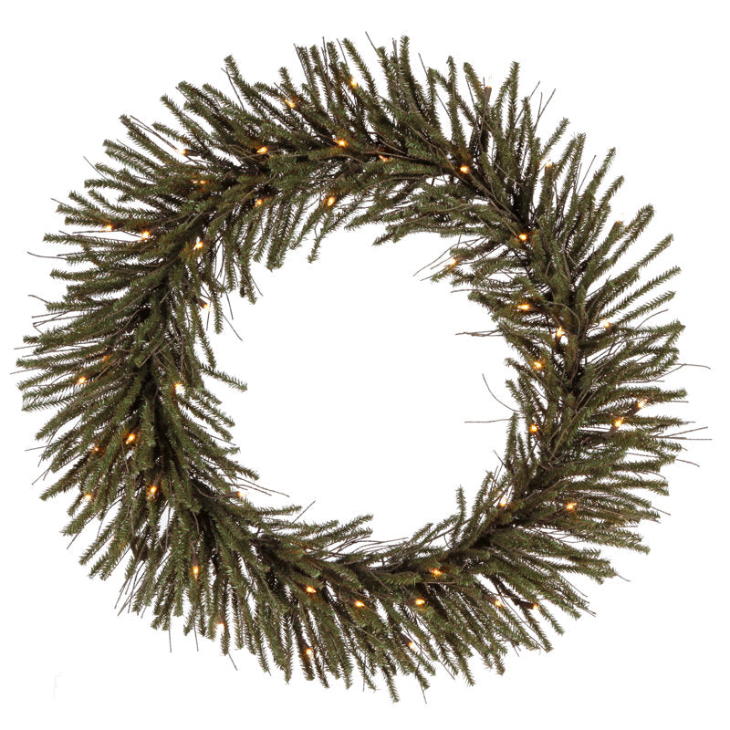 Ornament Christmas Wreath displayed on a front door