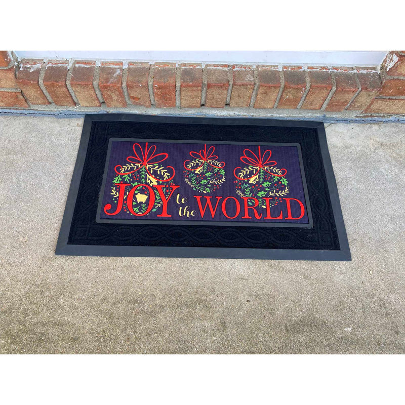 Azizuddin Doormat Insert Joy To The World 22x10