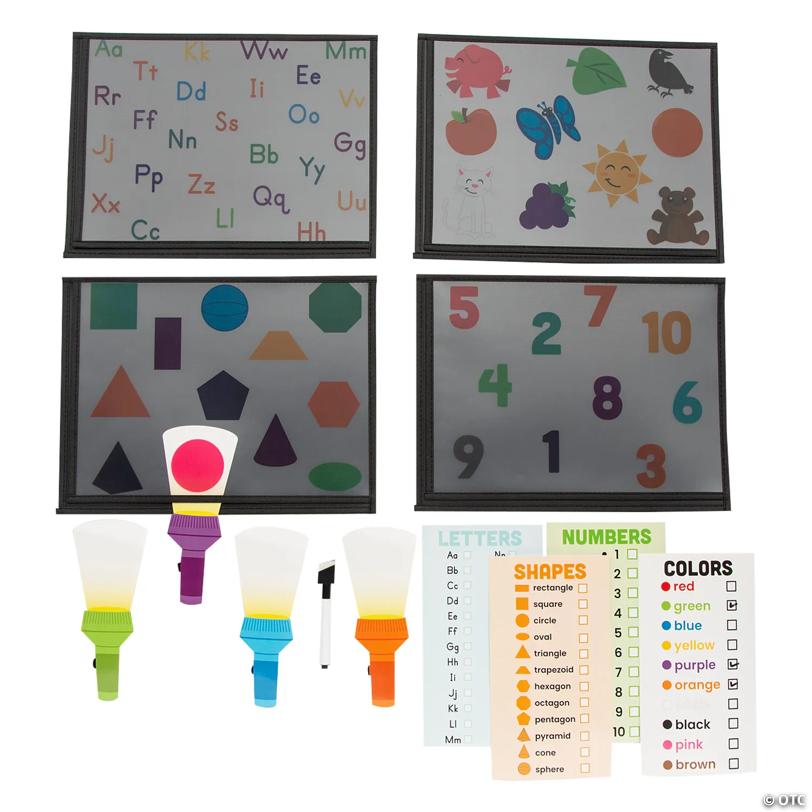 Basic Skills Magic Flashlight Activity Set - 16 Pc.