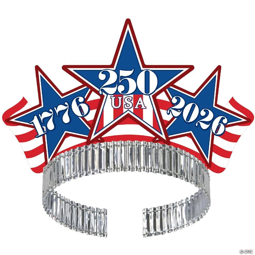 Beistle - Multicolor - Semi-Anniversary Tiaras - 12 Pieces