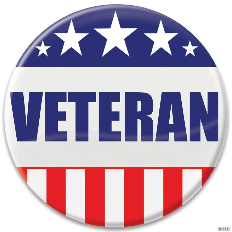Beistle - Veteran Button - 6 Pack