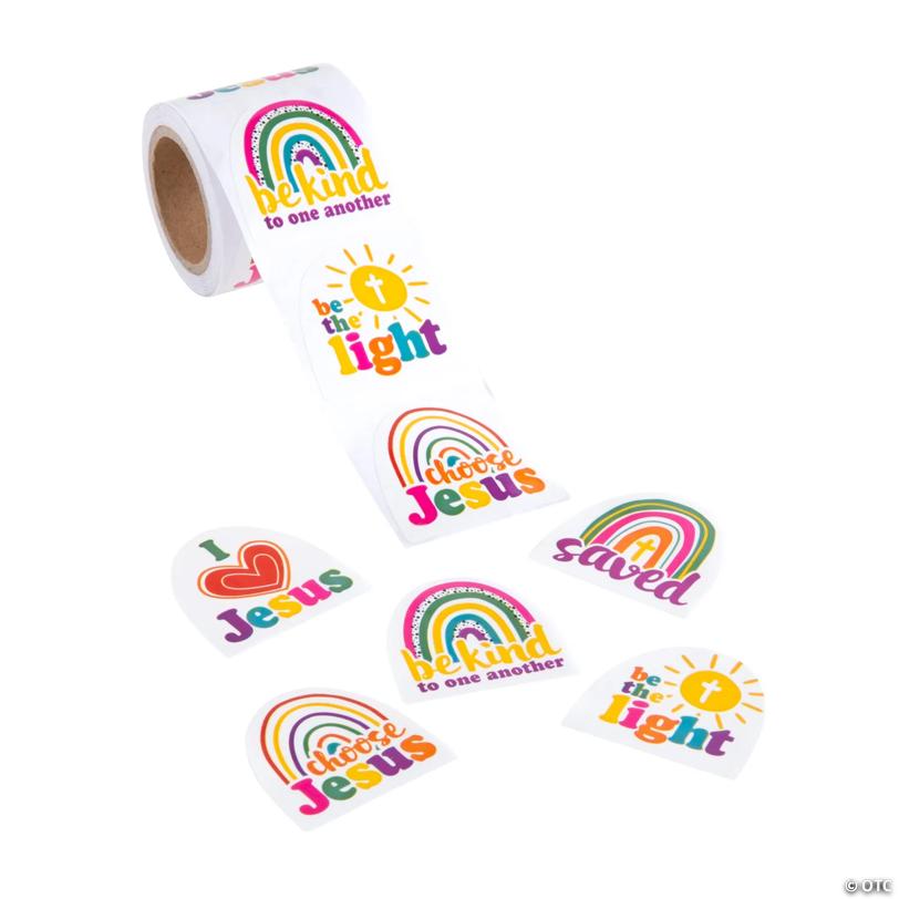 Bulk 100 Pc. Be Kind Rainbow Sticker Roll | USA Decoration®