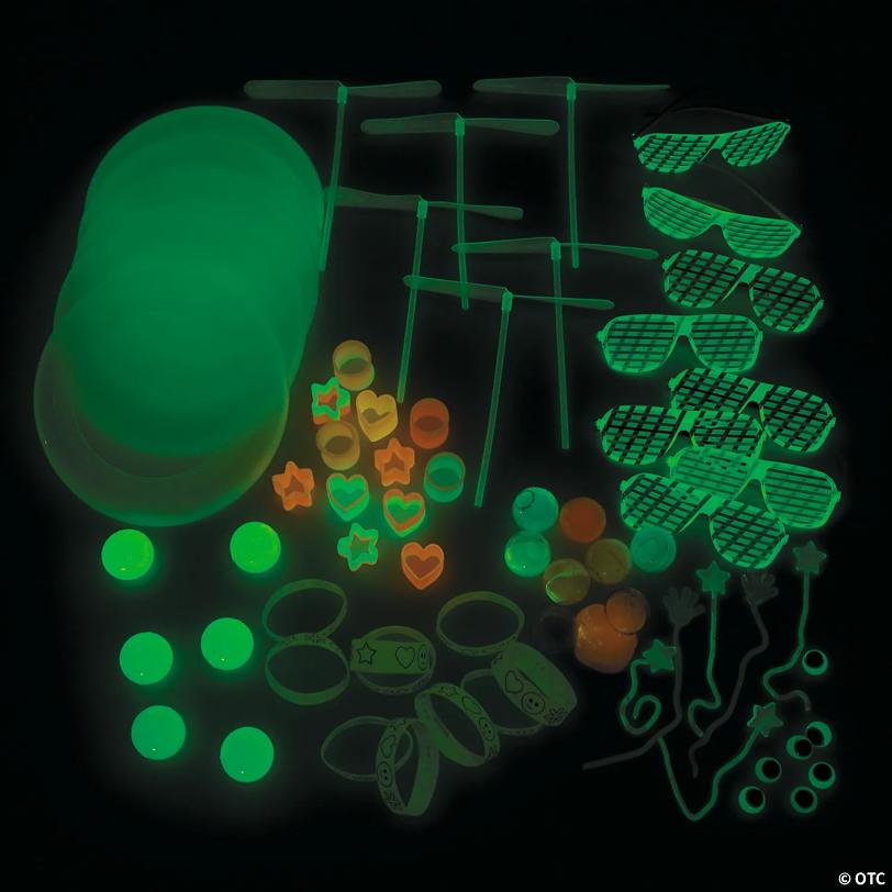 Bulk 100 Pc. Glow-in-the-Dark Toy Assortment
