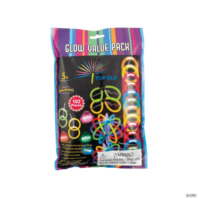 Bulk 102 Pc. Glow Accessories Value Pack