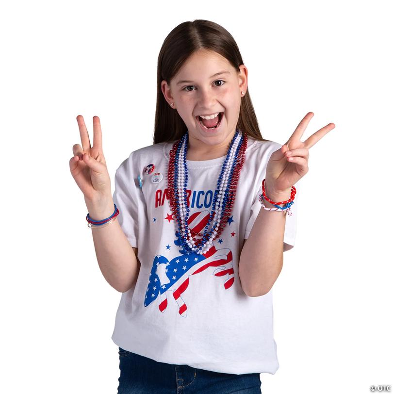 Bulk 1176 Pc. Patriotic Jewelry Parade Mix Assortment