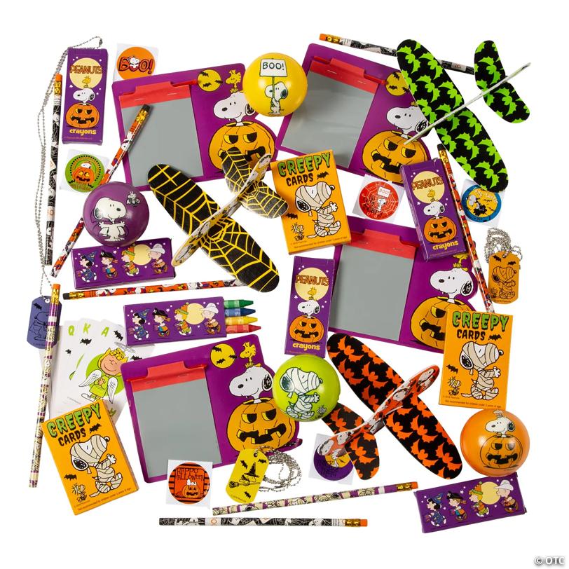 Bulk 150 Pc. Peanuts® Snoopy Halloween Toy, Stationery & Handout Assortment