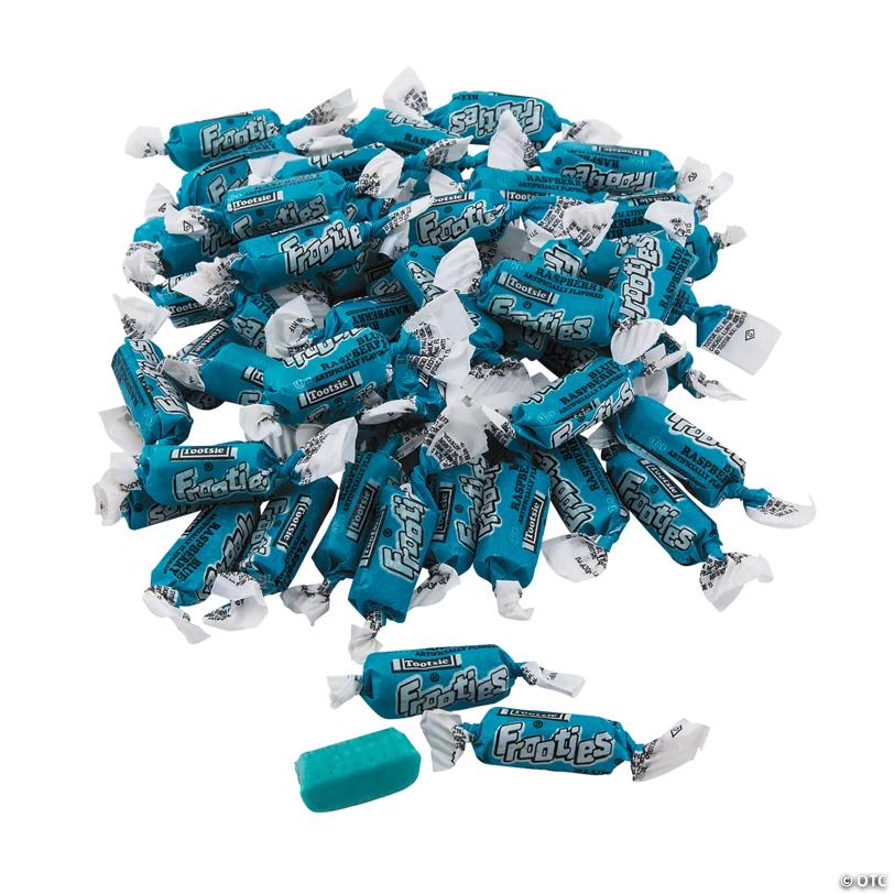 Bulk 360 Pc. Blue Raspberry Mini Tootsie Roll Frooties Chewy Fruit Candy | USA Decoration®