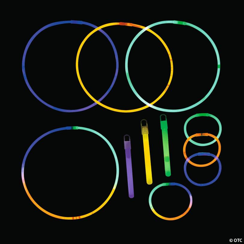Bulk 400 Pc. Halloween Glow Stick, Bracelet & Necklace Assortment