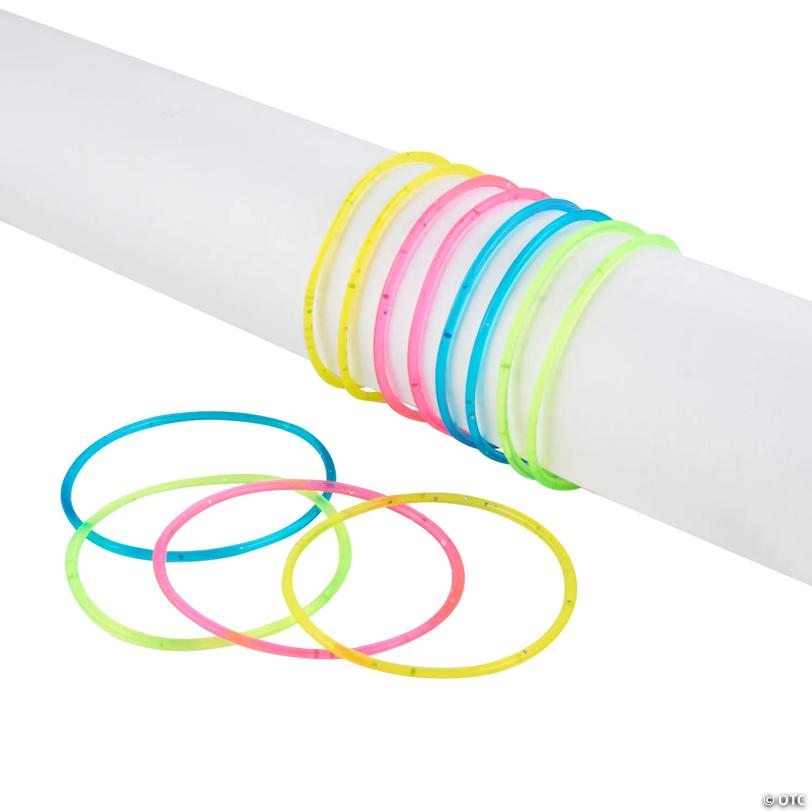 Bulk 48 Pc. Glitter Jelly Bracelets