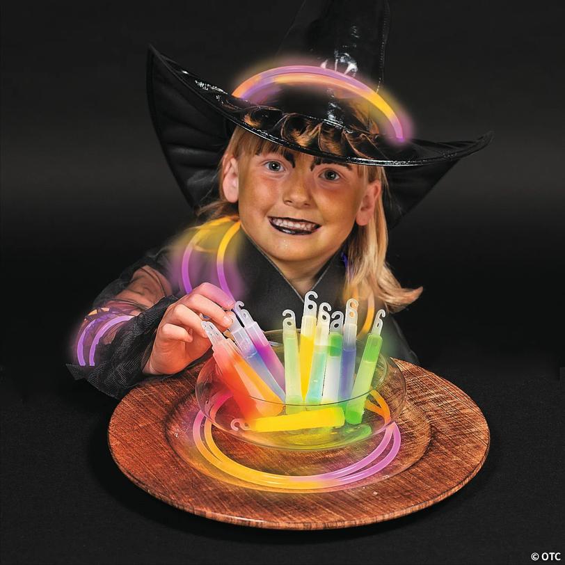 Bulk 50 Pc. Halloween Colors Glow Necklaces