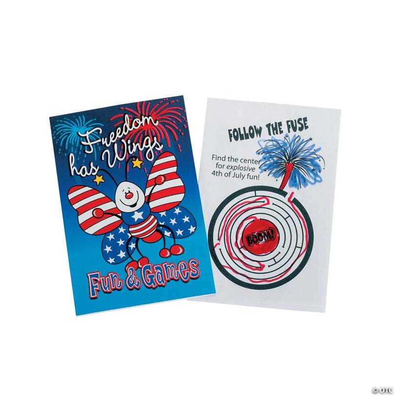 Bulk 72 Pc. Patriotic Mini Activity Books