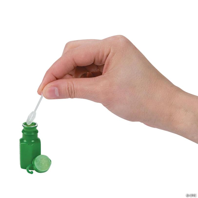 Bulk Custom Photo Mini Green Bubble Bottles - 48 Pc.