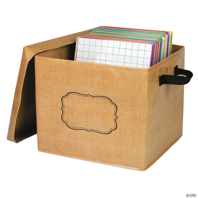 Burlap Storage Box