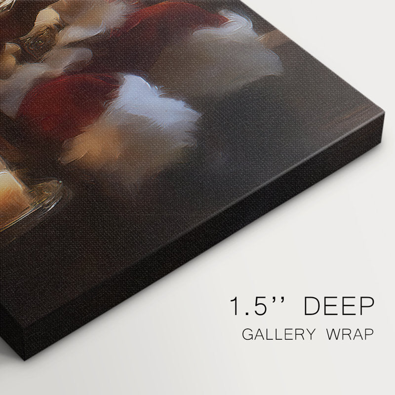 Candlelit Cathedral Village-Premium Gallery Wrapped Canvas