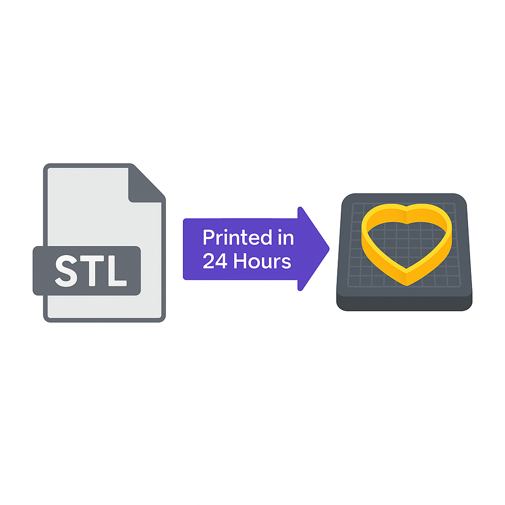Upload Your Own STL – 3D Printed Cookie Cutter