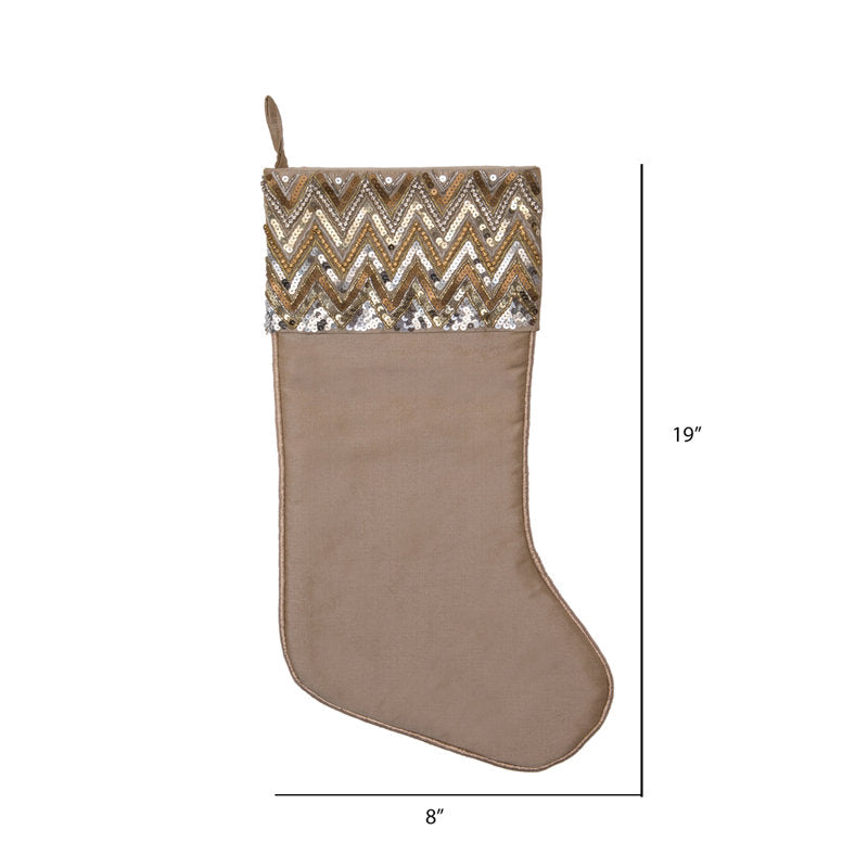 Chevron Sequin Stocking Chevron Sequin Stocking