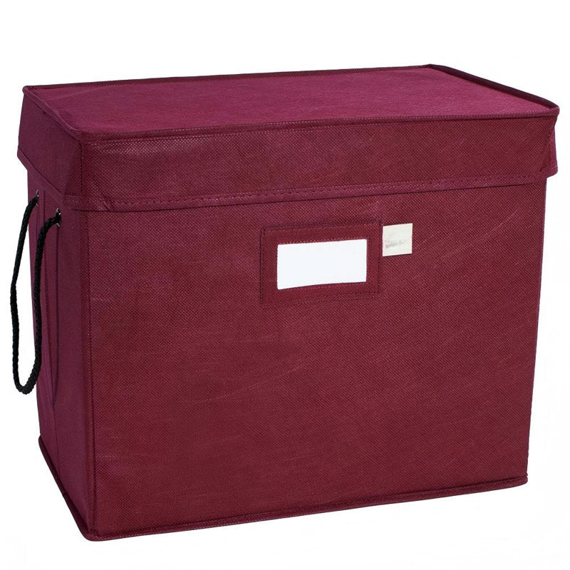 Christmas Ornament Storage Box, Holds 60-3 Inch Ornaments,Adjustable Acid-Free Dividers, 4 Removable Trays with Handles, Assembled Dimensions 16.25 Inch x 10 Inch x 13 Inch
