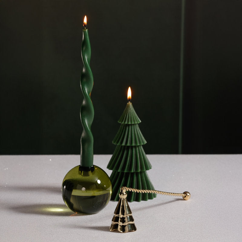 Christmas Tree Design Brass Candle Snuffer