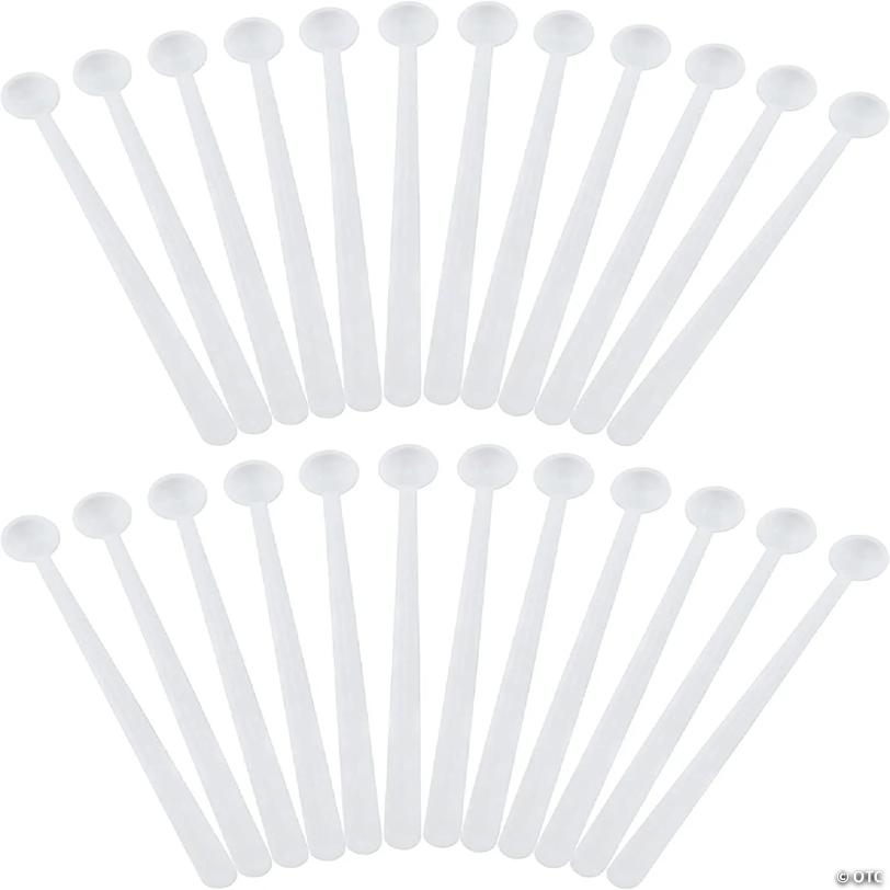 Cornucopia Mini Scoops Measuring Spoons (24-Pack); Micro 1/32 Teaspoon or 150 Milligram Measure for Cosmetics, Medicine, Powder, and Natural Sweetener | USA Decoration®