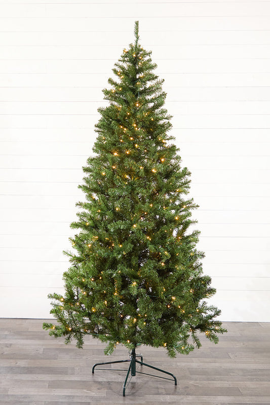 7.5 Foot Aspen Pine Christmas Tree with 400 Color-Changing LED Lights