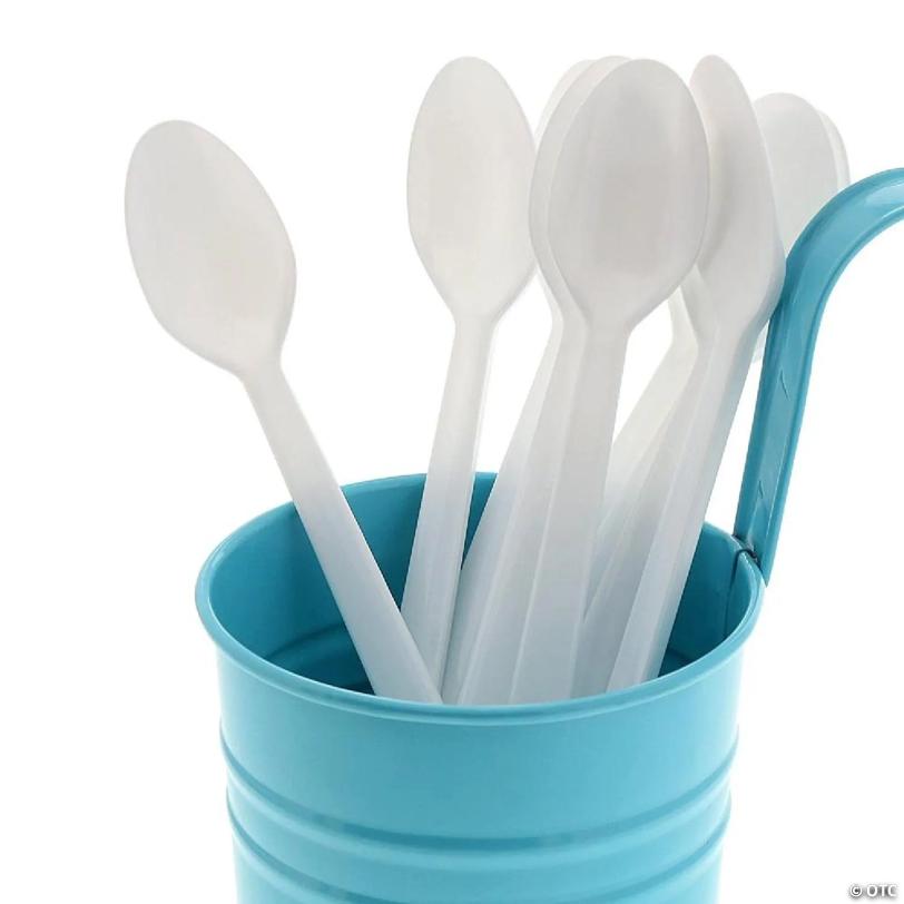 Edge Collections - White Polystyrene Soda Spoons! | USA Decoration®