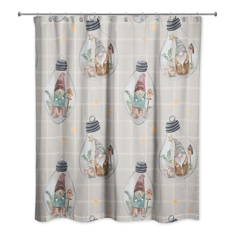 Ewdoksia Plaid Shower Curtain