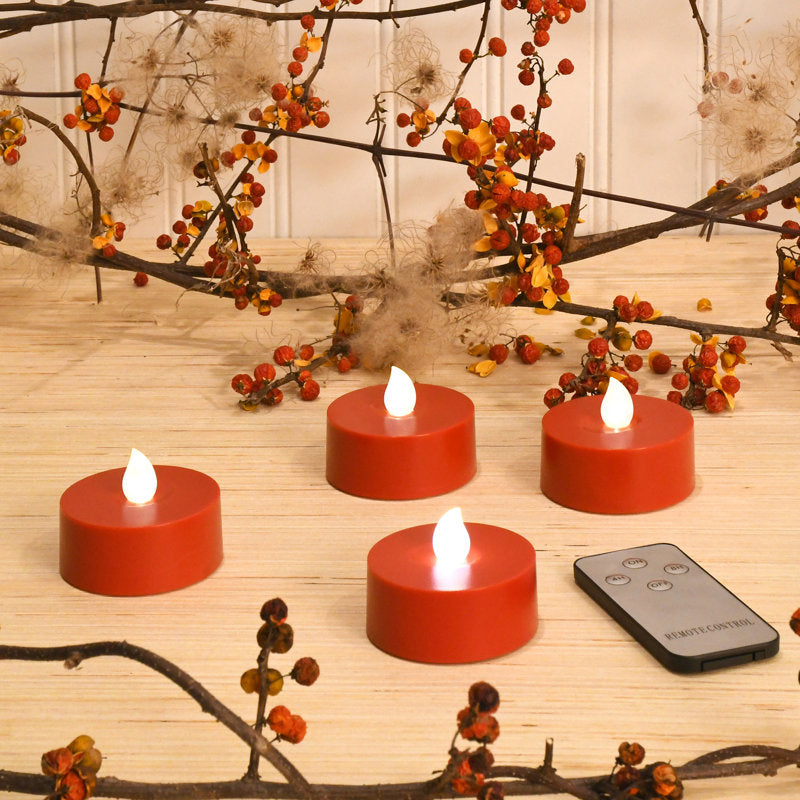 Extra Large Battery Operated Tea Lights with Remote Control