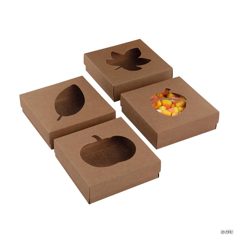 Fall Die Cut Treat Boxes - 12 Pc.