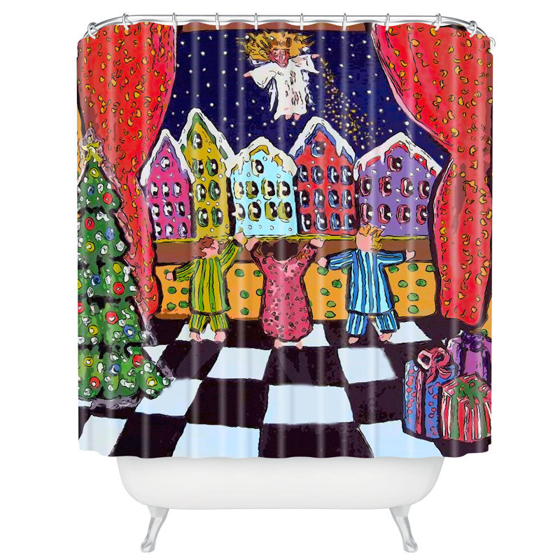 Faustine Modern Shower Curtain