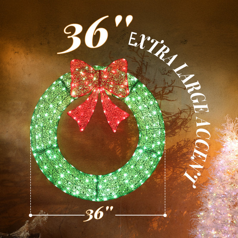 16" Artificial Berry Christmas Wreath as a festive door display