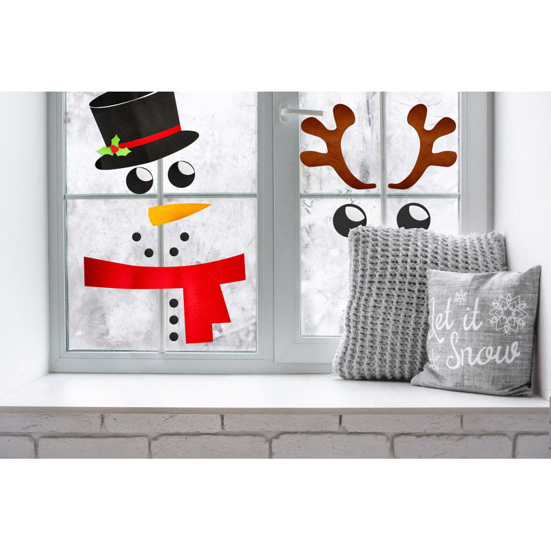 Felt Snowman Door & Window Decoration Set