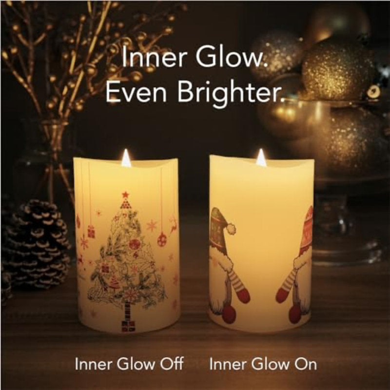Christmas Tree Scented Tumbler Candle with Ceramic Holder