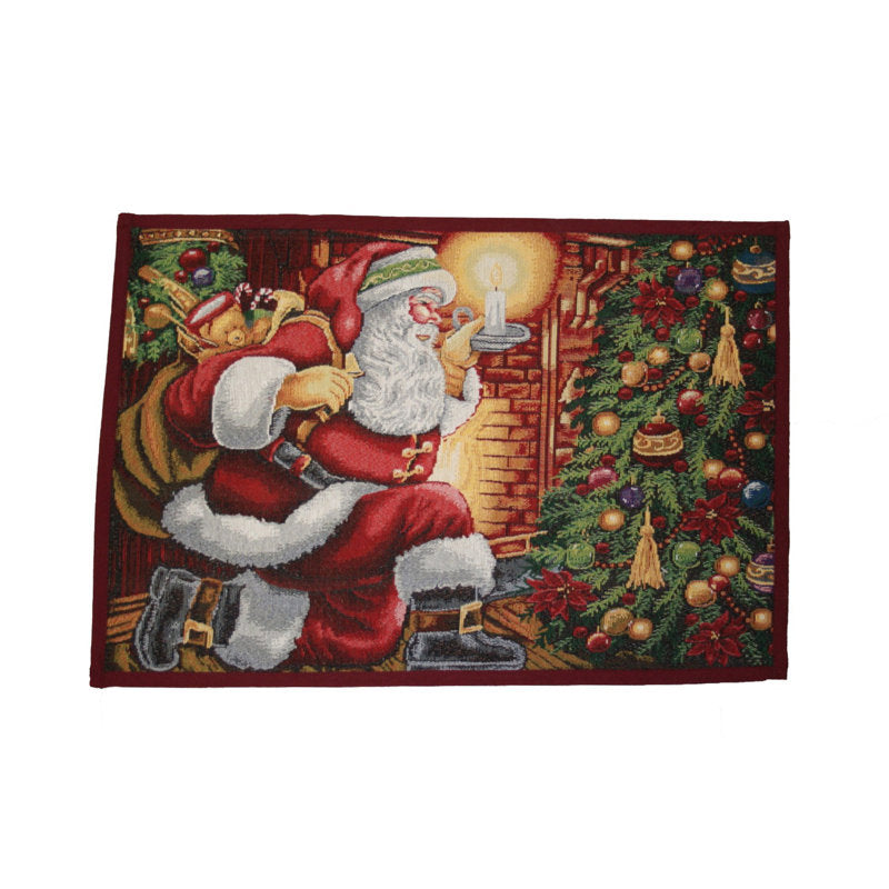 Floral Christmas Doormat