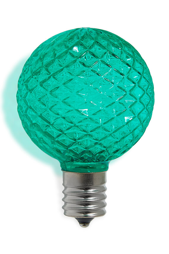 G50 Wonderful LED SMD Bulb (25 bulbs/bag) - Faceted, Green