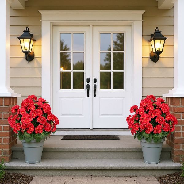 2-Pack Crabapple Flower Ground Stakes – No Assembly Needed