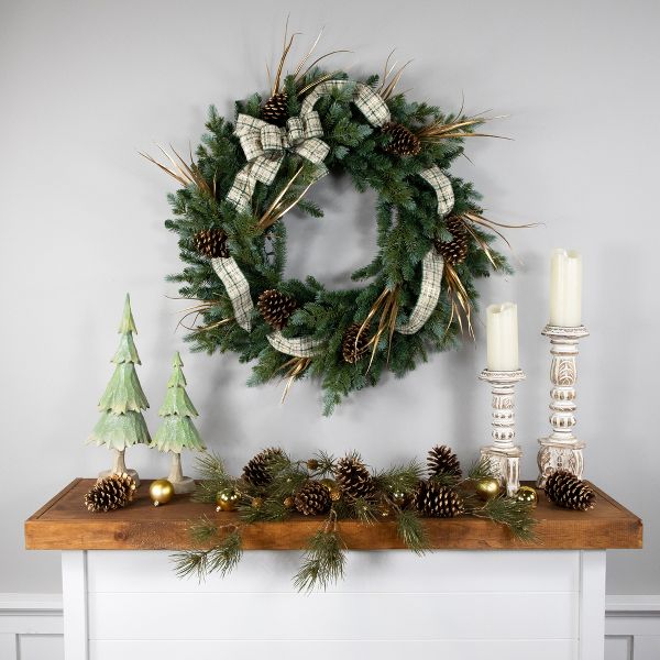 48” Blue Spruce Real Touch Artificial Wreath