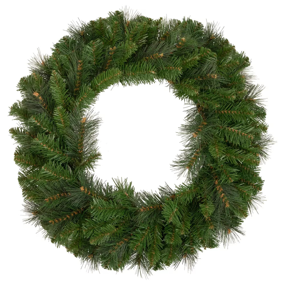 24 Inch Mixed Beaver Pine Artificial Christmas Wreath Unlit