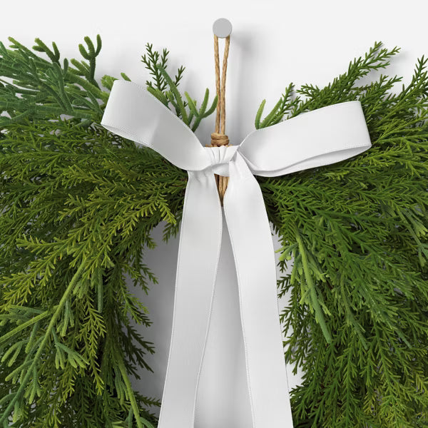 Draping Cedar Mini Christmas Wreath Green - USA Decoration™