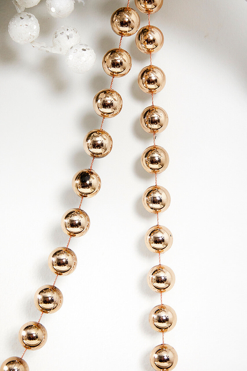 8.8' Blush Pink Bead Garland Elegant Decorative String