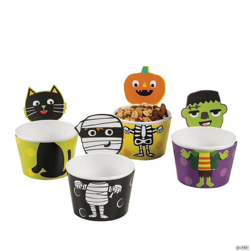 Ghoul Gang Disposable Paper Snack Cups - 12 Pc.