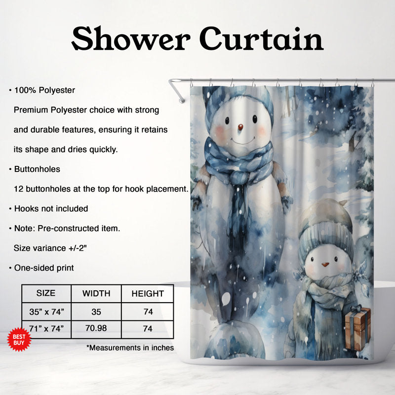 Glacial Figure - Premium Shower Curtain